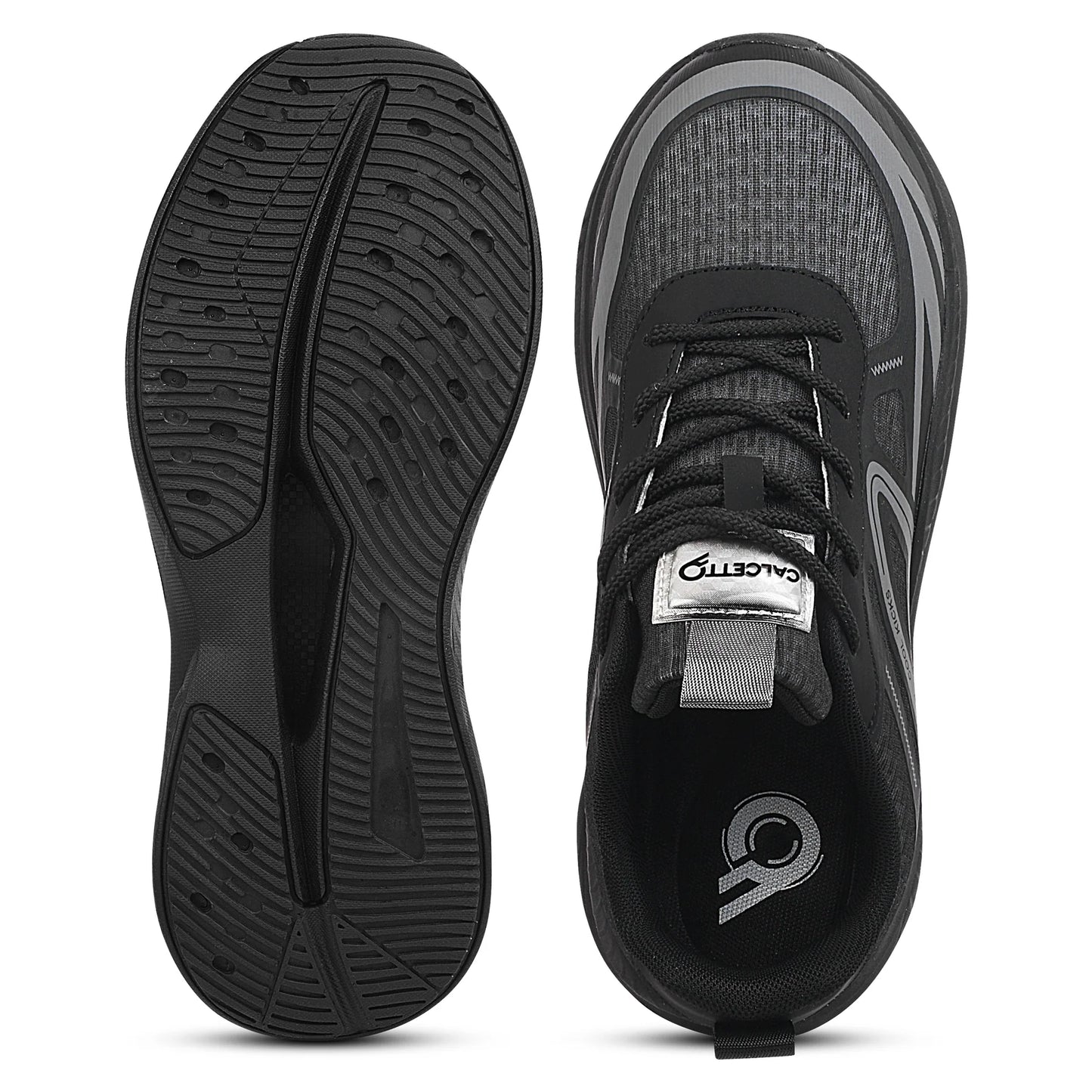 Casual Men's Running Sports Shoes with Breathable Upper and Shock-Absorbing Sole