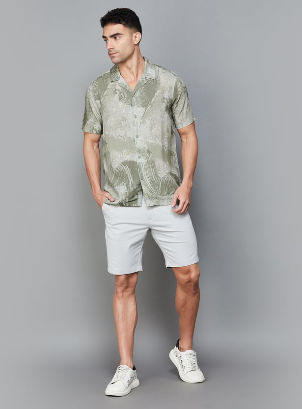 Trendy Printed Regular Fit Shirt for Men Lightweight Comfortable Outfit
