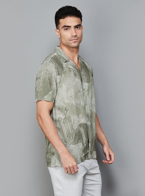 Trendy Printed Regular Fit Shirt for Men Lightweight Comfortable Outfit