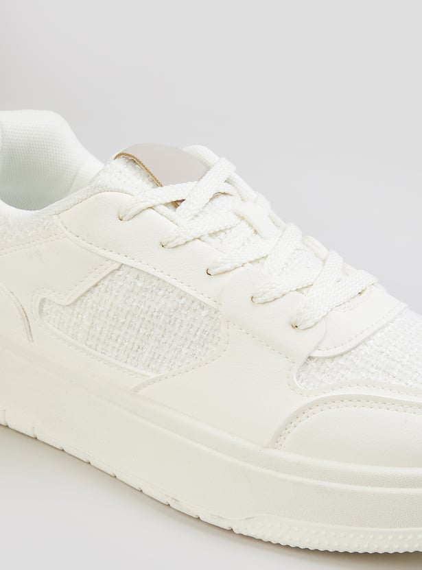 Panelled Sneakers for Women Modern Comfortable Footwear for Everyday Use