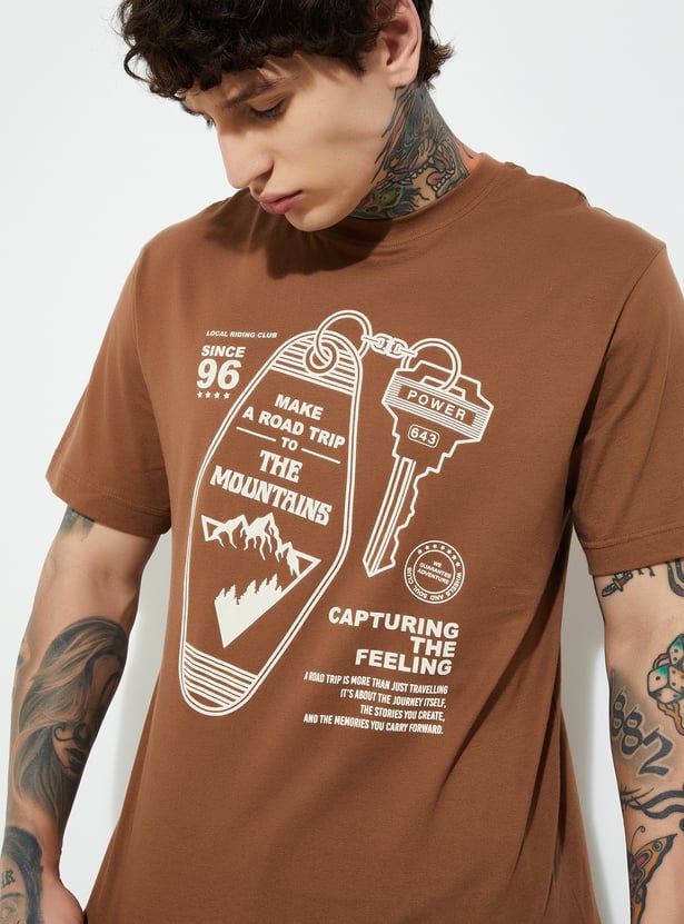 Graphic Printed T Shirt for Men Breathable Comfortable Material