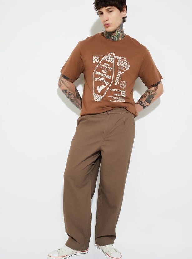 Graphic Printed T Shirt for Men Breathable Comfortable Material