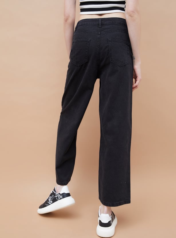 Fashionable Women’s Embellished Wide Leg Jeans Perfect for Casual Outings and Stylish Wardrobe