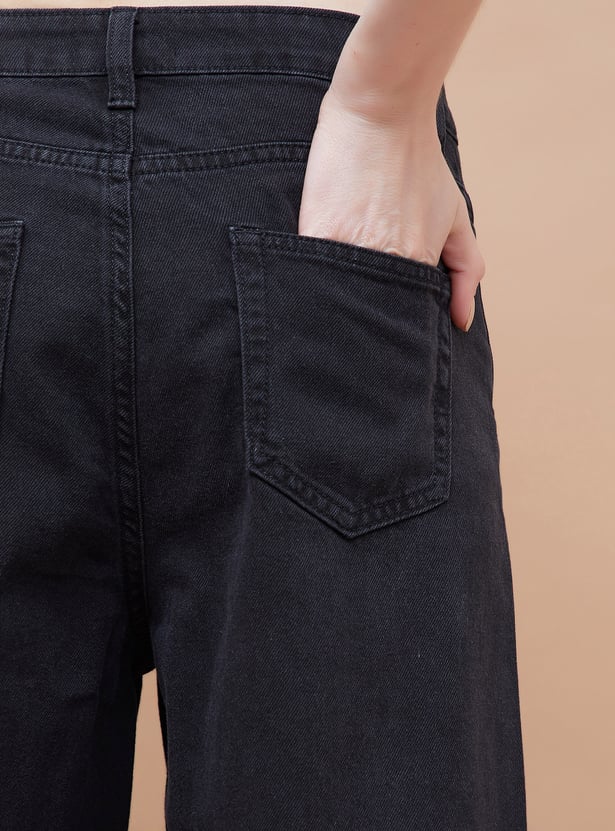 Fashionable Women’s Embellished Wide Leg Jeans Perfect for Casual Outings and Stylish Wardrobe