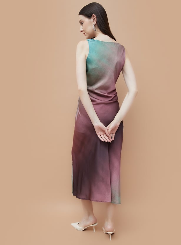 Premium Evening and Office Wear Printed Sleeveless Sheath Dress for Women