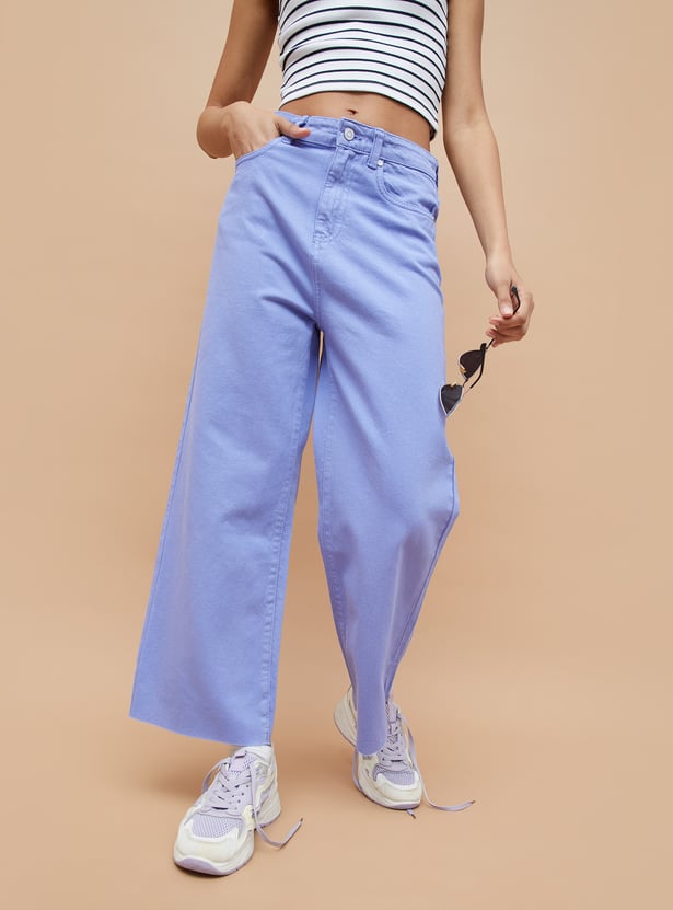 Classic Womens Coloured Wide Leg Jeans for All Occasion Casual Looks
