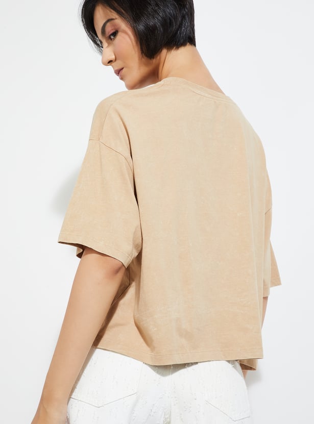 Casual Women’s Printed Cotton Tee