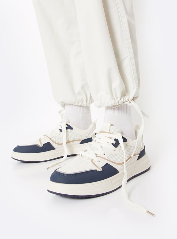 Colourblock Sneakers for Men Comfortable Lightweight Sneakers