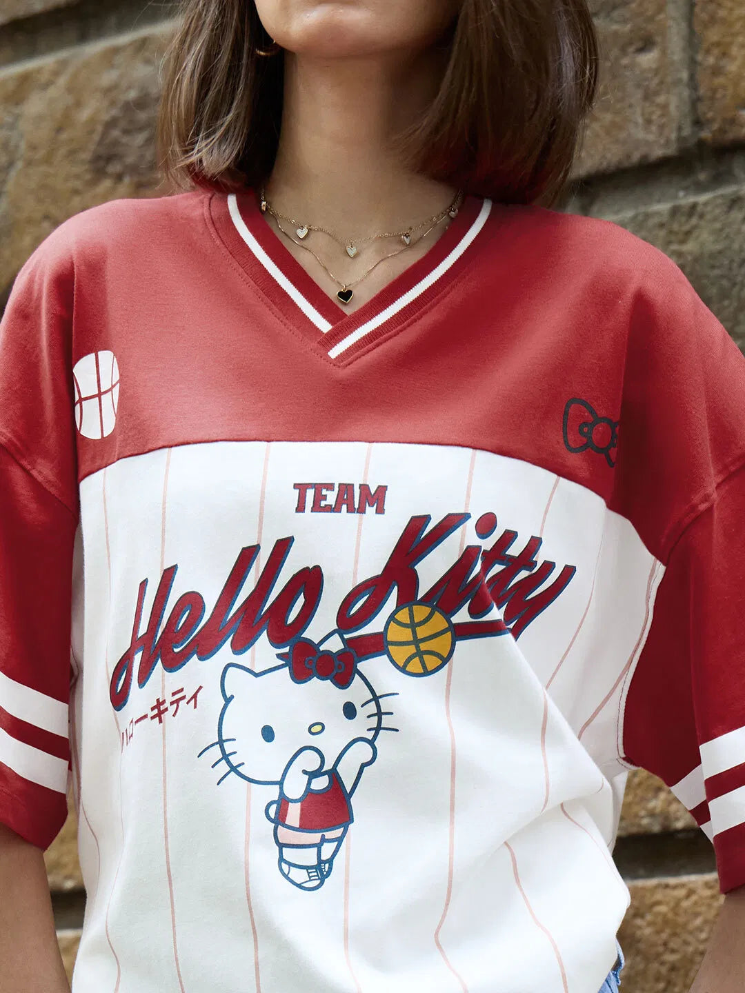 Varsity Oversized T Shirt for Women Comfortable Soft Casual Wear