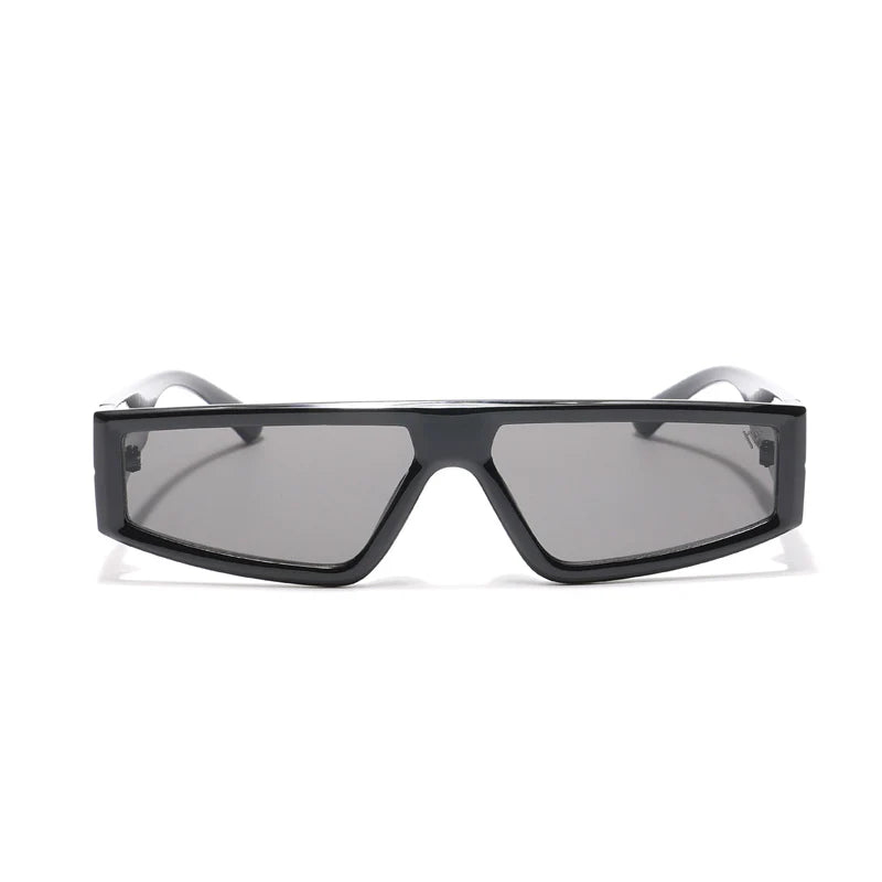 Sleek Black Rectangular Sunglasses