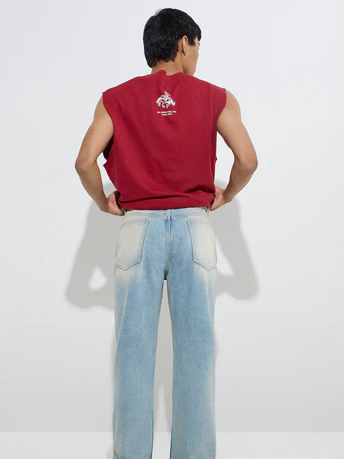 Everyday Light Blue Mid Rise Relaxed Fit Jeans for Men Stylish Wear