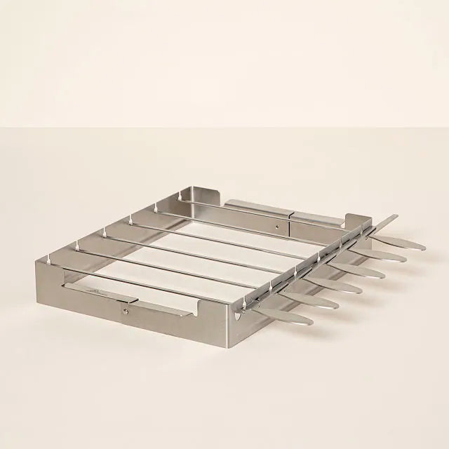 Skewer Rack Stainless Steel Easy Flip for Vegetables and Meat