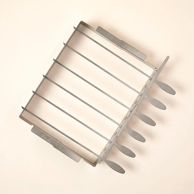 Skewer Rack Stainless Steel Easy Flip for Vegetables and Meat
