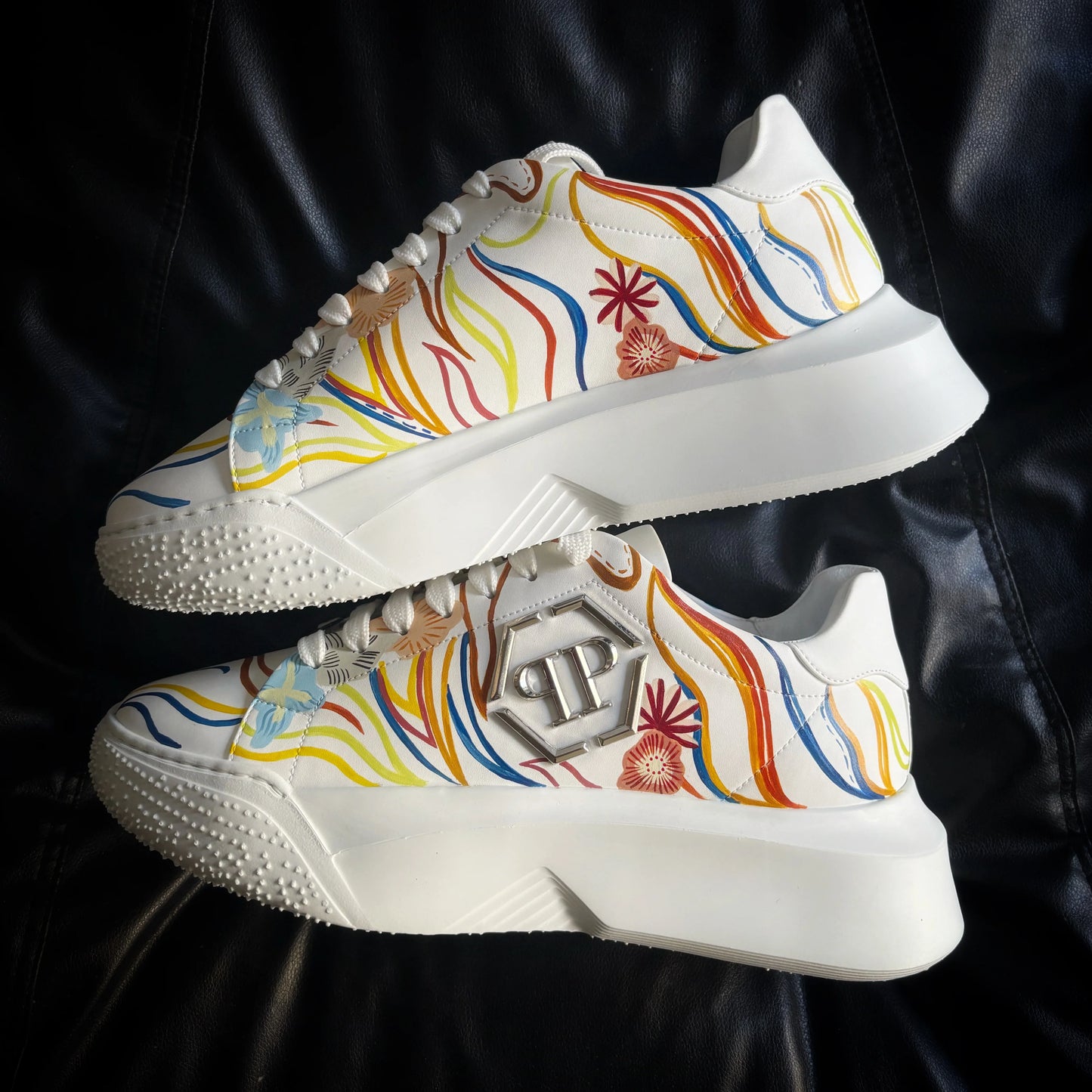 Custom Godzilla Chunky Sneaker X Color Wave Comfortable Footwear