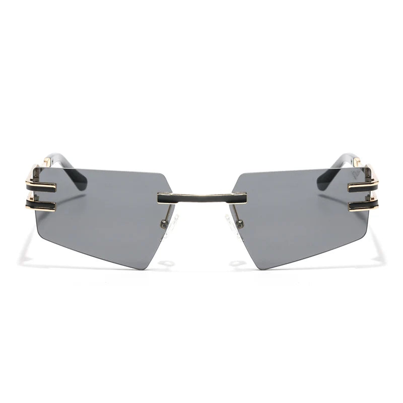 Designer Black Rectangle Sunglasses