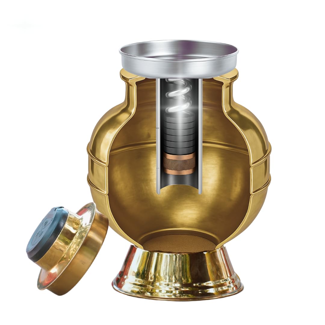 Gold Finish Magnetic Water Structuring Device AlkySoul 3500 Gauss