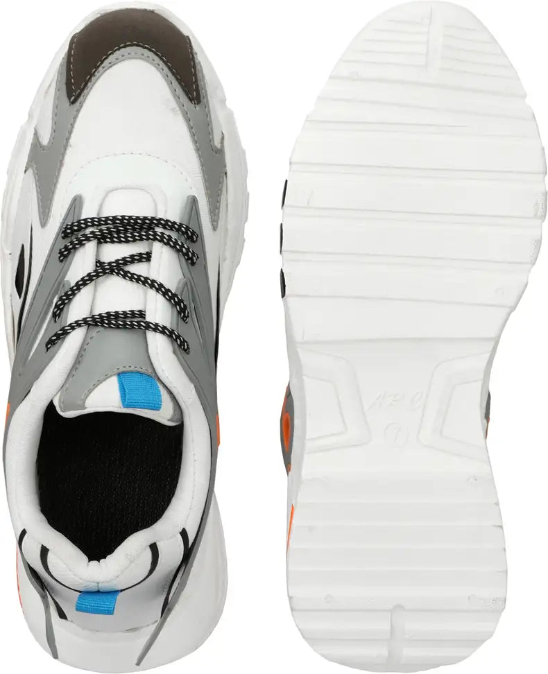 Grey Running Shoes for Men Comfortable Lightweight Sports Sneakers