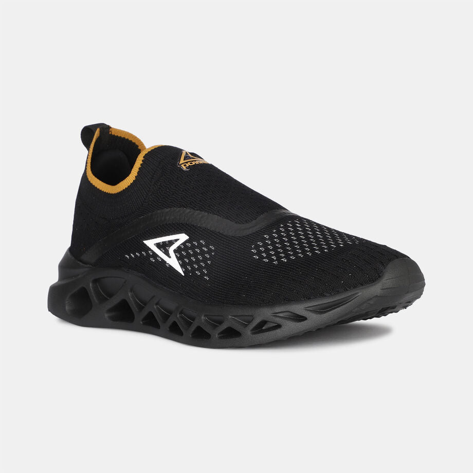 Black Walking Shoes for Men Comfortable Durable Everyday Sneakers