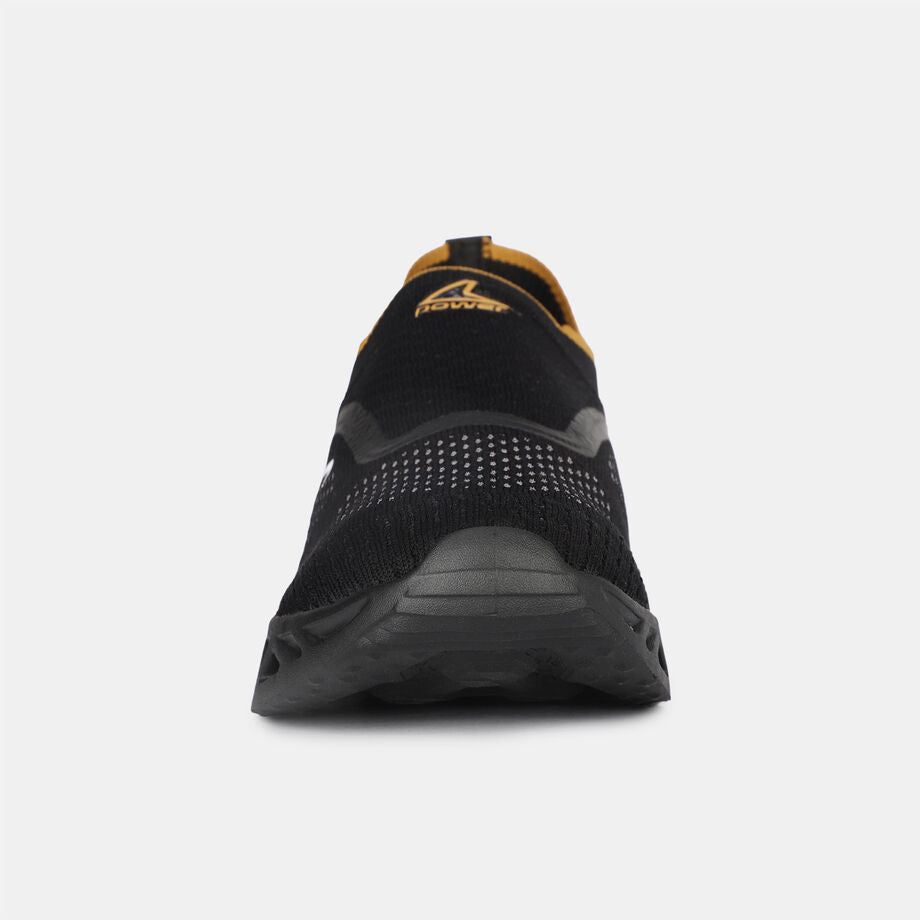 Black Walking Shoes for Men Comfortable Durable Everyday Sneakers