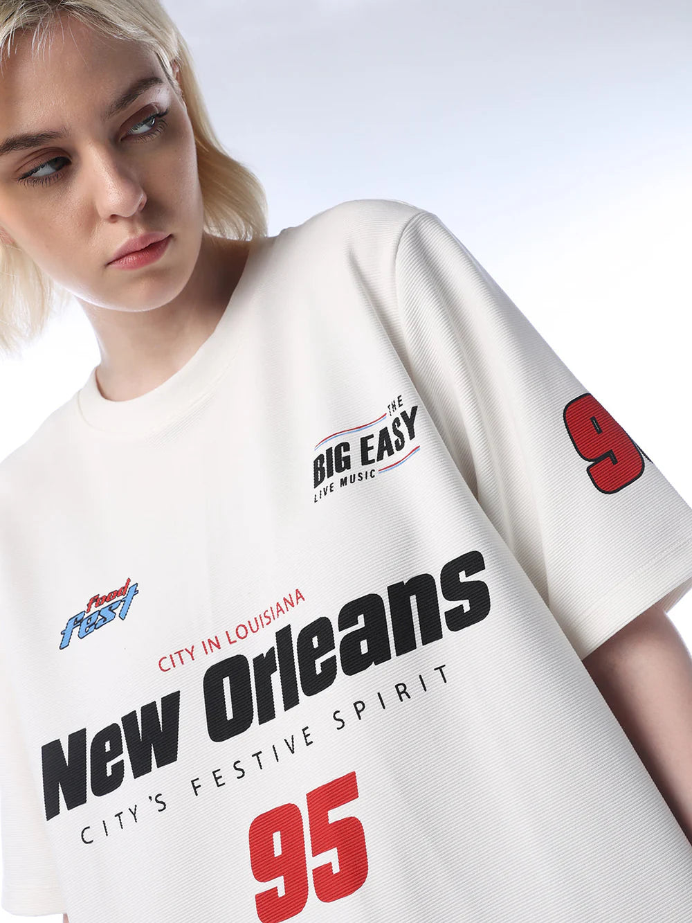 Relaxed Fit Printed T-Shirt for Women’s Casual and Streetwear Style
