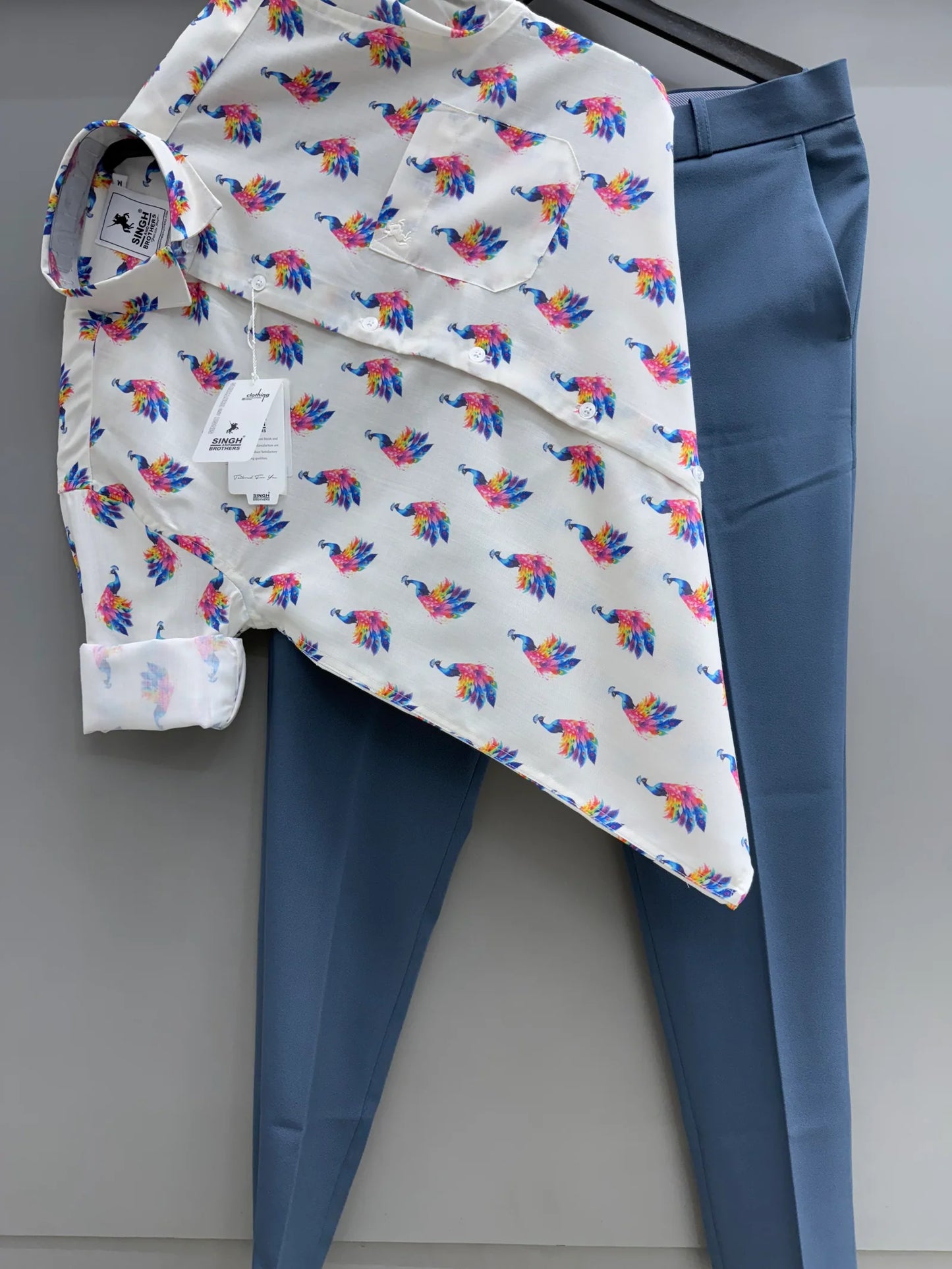 Premium Party and Office Wear Printed Shirt With Matching Pant