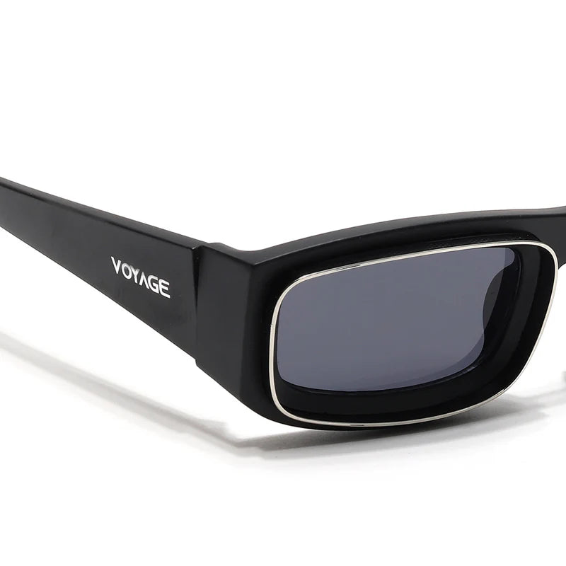 Matt Black Unisex Sunglasses Black Lens