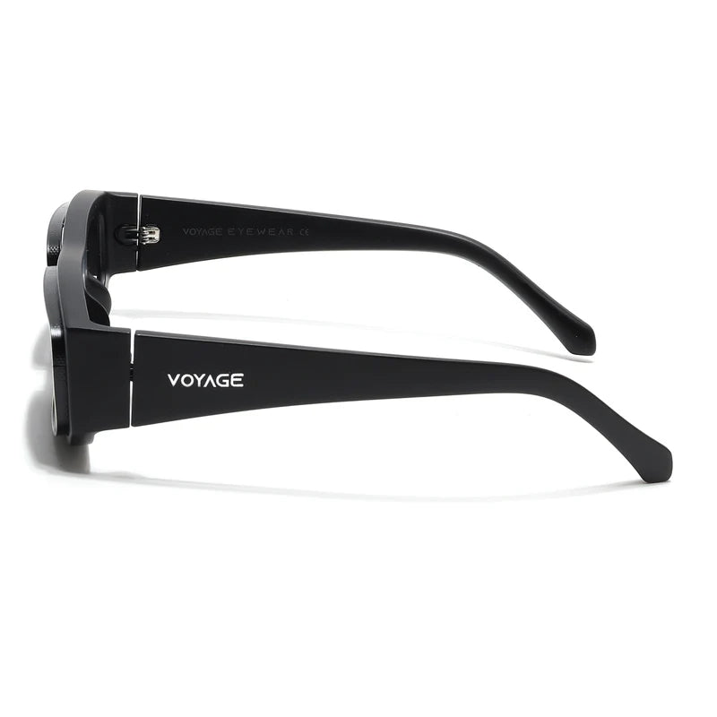 Matt Black Unisex Sunglasses Black Lens