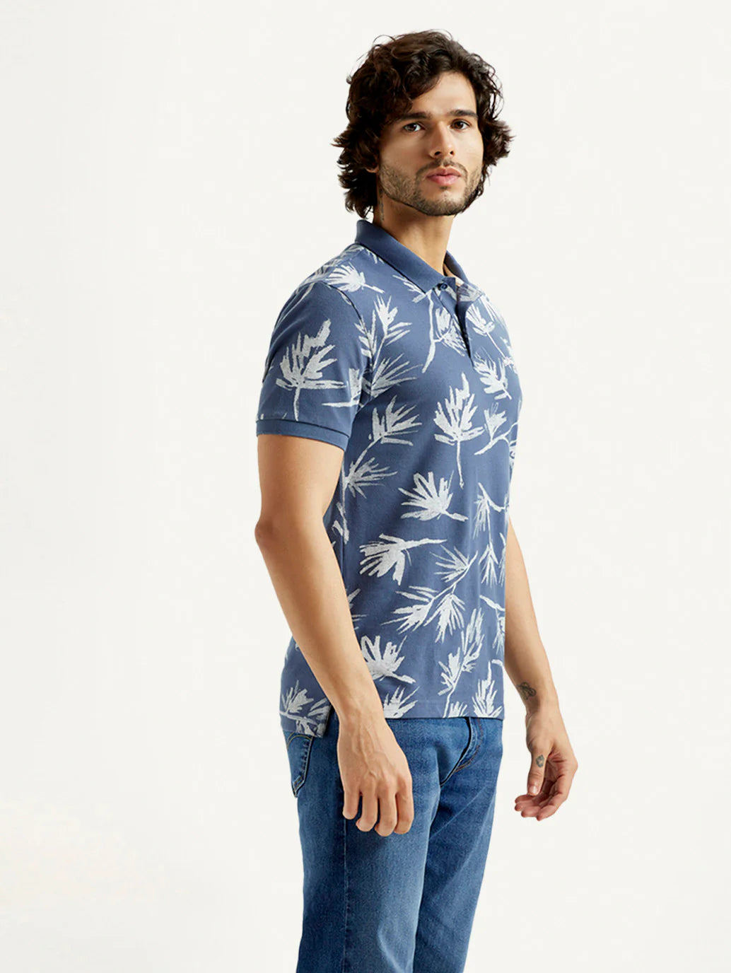 Pure Cotton Slim Fit Polo T Shirt for Men Soft Comfortable Daily Outfit