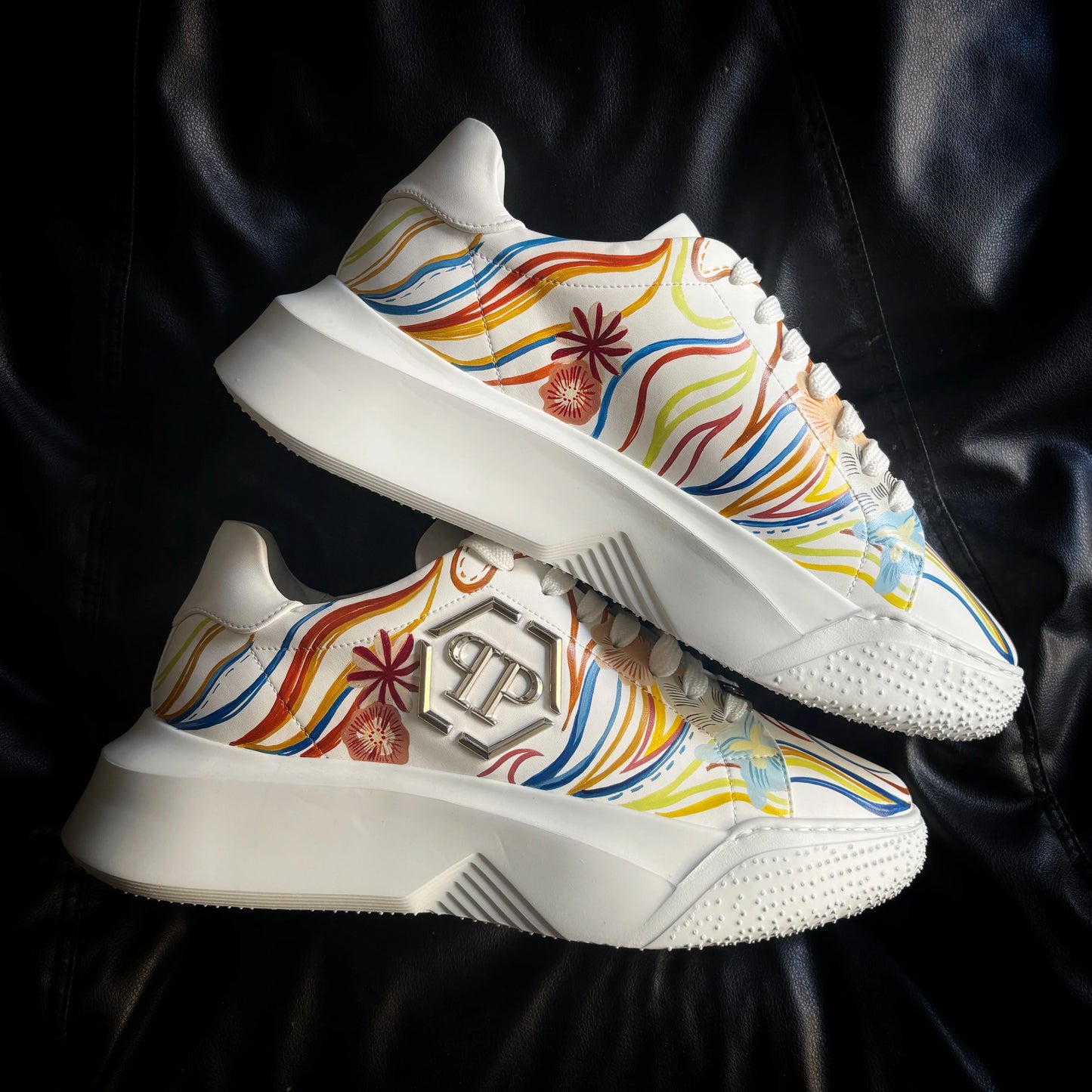 Custom Godzilla Chunky Sneaker X Color Wave Comfortable Footwear