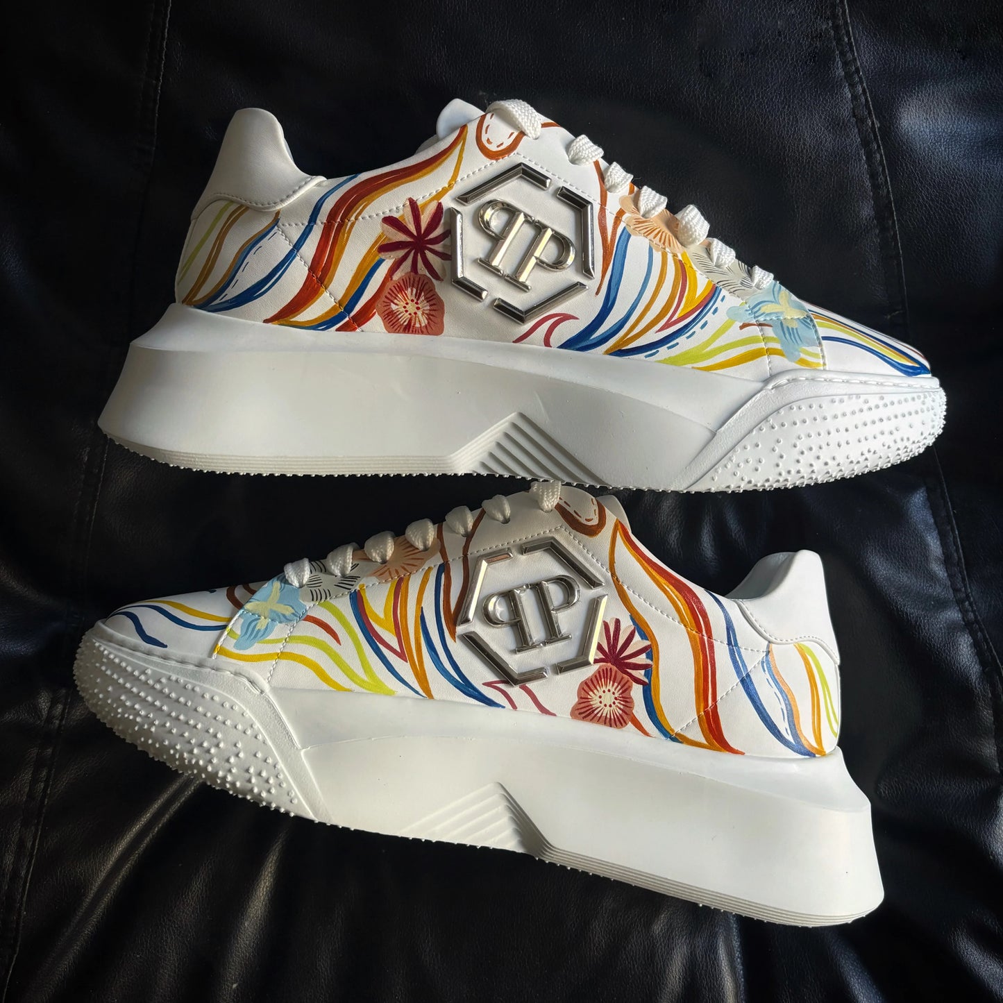 Custom Godzilla Chunky Sneaker X Color Wave Comfortable Footwear