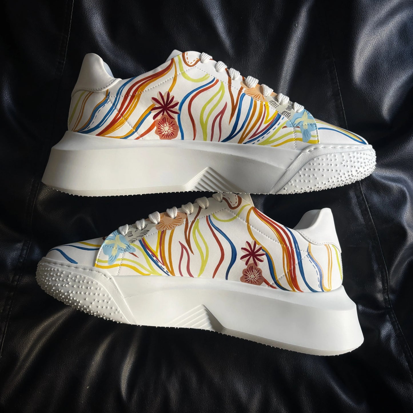 Custom Godzilla Chunky Sneaker X Color Wave Comfortable Footwear