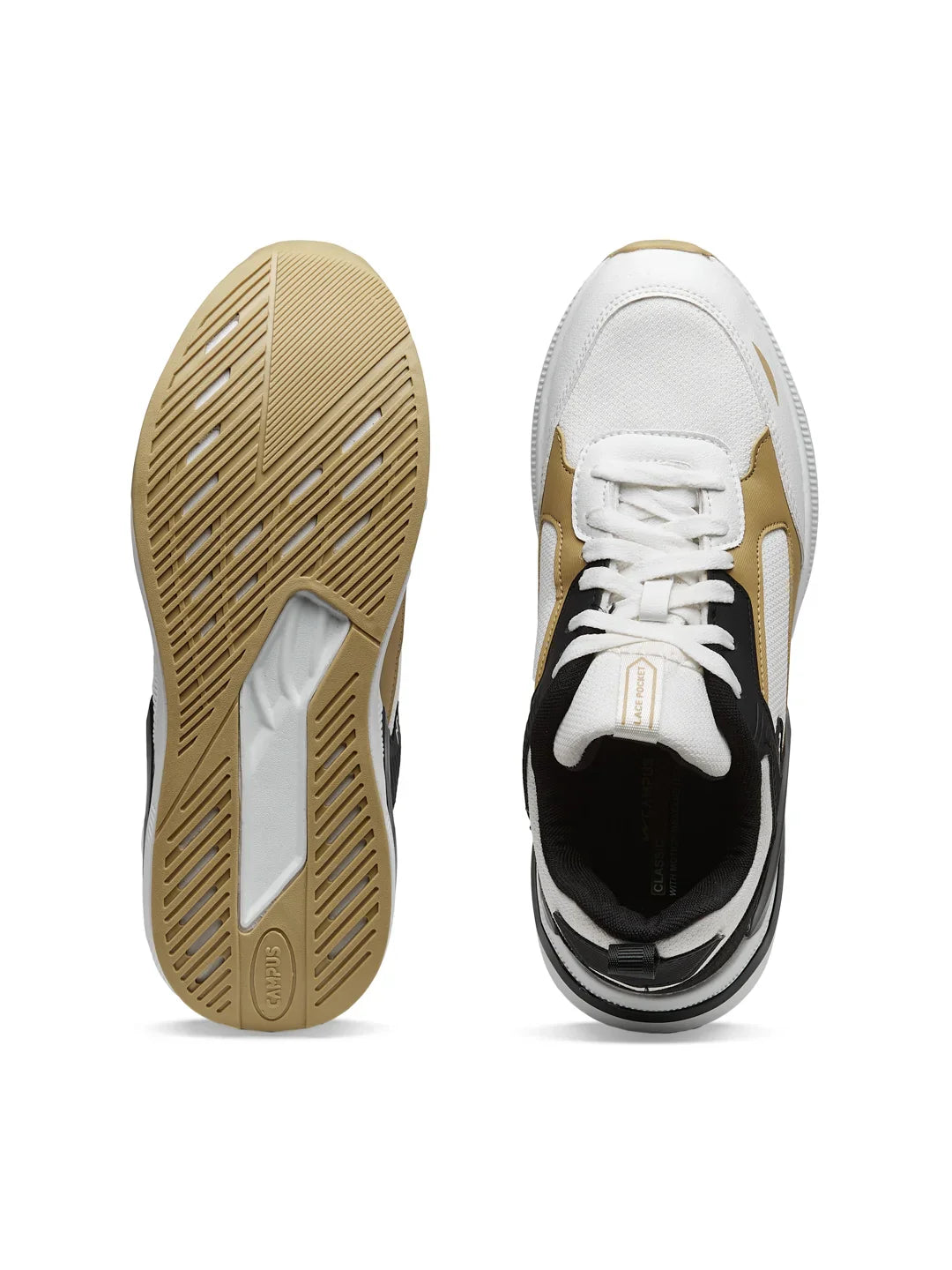 Men’s White Running Sneakers Breathable Lightweight Shoes