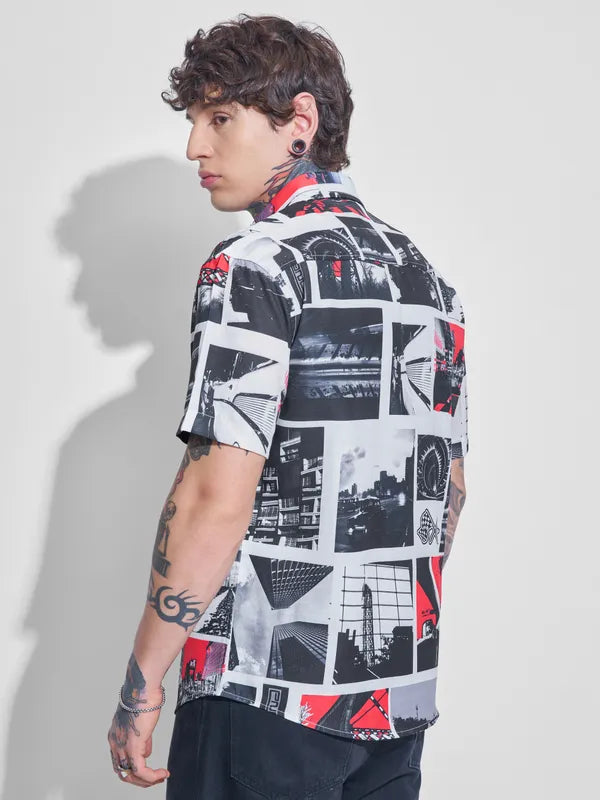 Men Multi Printed Relaxed Fit Cotton Shirt Stylish and Comfortable