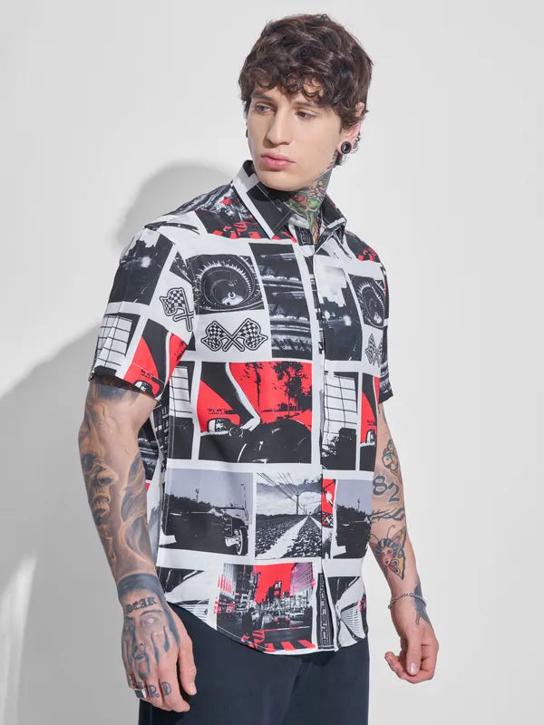 Men Multi Printed Relaxed Fit Cotton Shirt Stylish and Comfortable