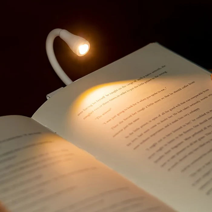Rechargeable Night Reading Lamp with 3 Light Modes and Gooseneck Design