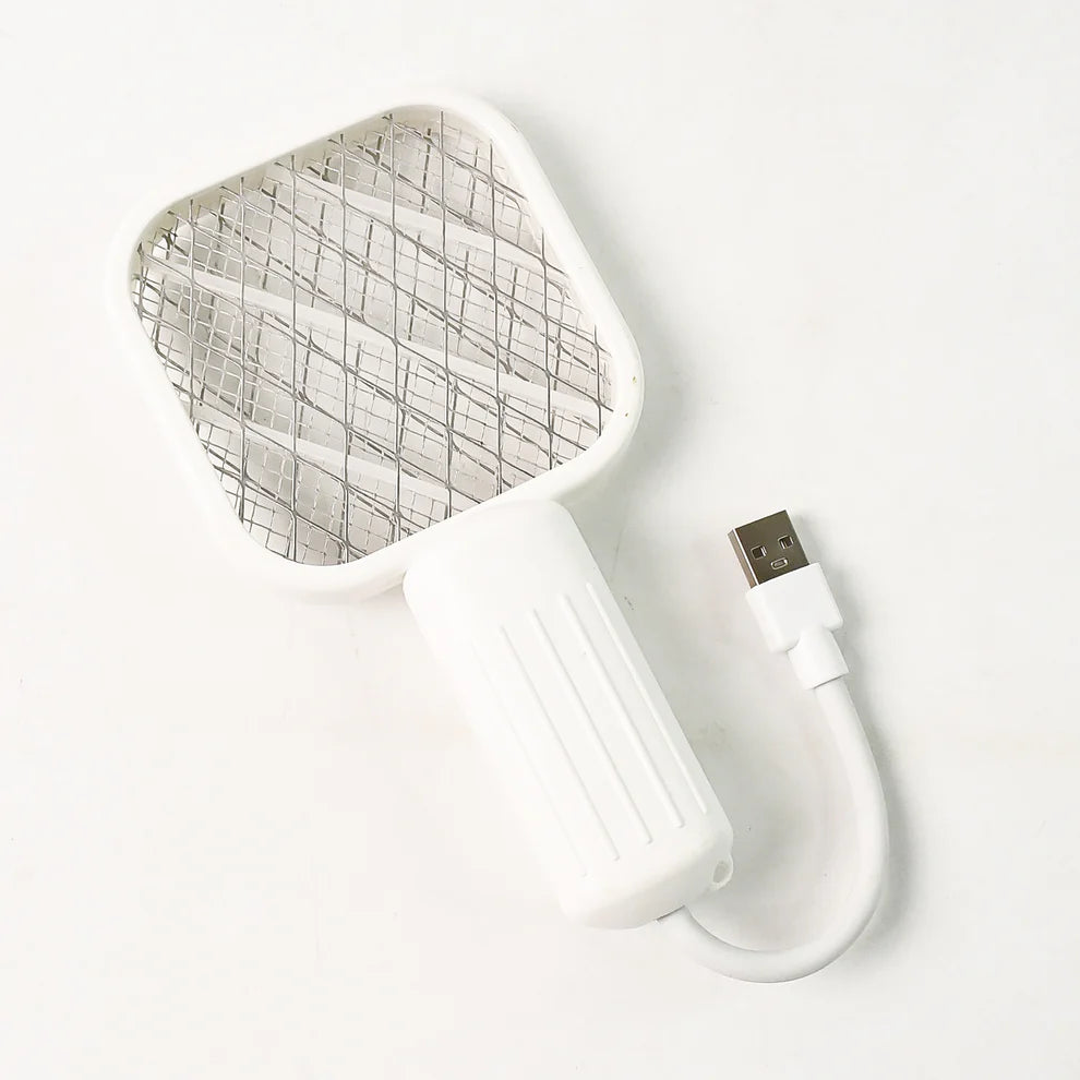 Portable Electric Mosquito Swatter Racket Rechargeable Battery