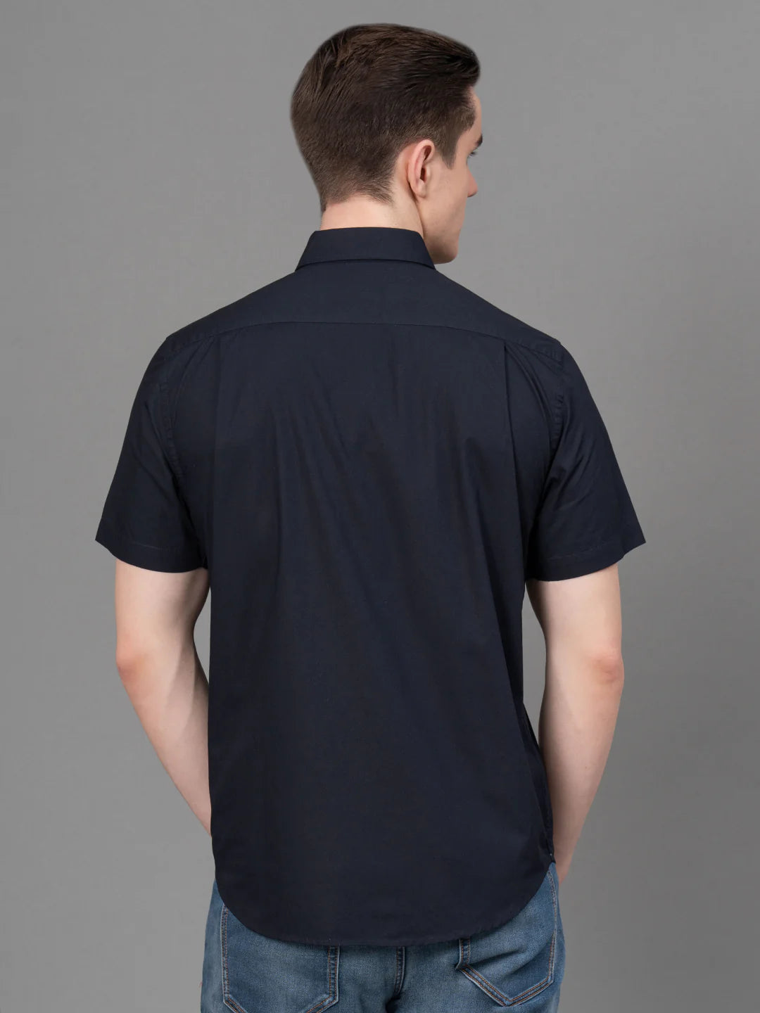 Comfortable Men Casual Solid Shirt for Work and Outings