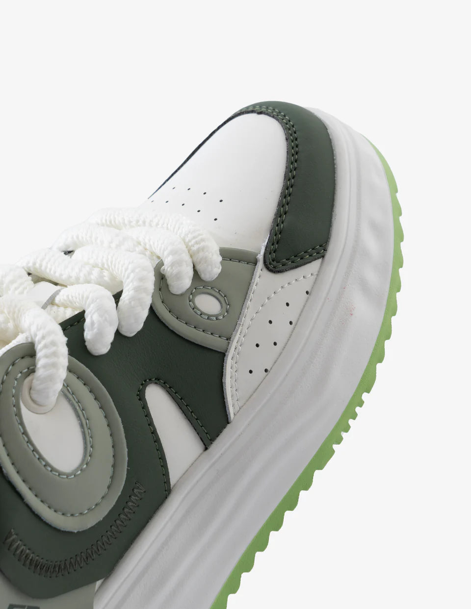 Stylish Forest Green Low-Top Sneakers for Women