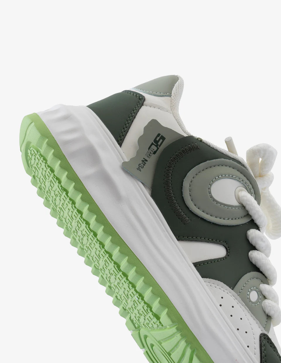 Stylish Forest Green Low-Top Sneakers for Women