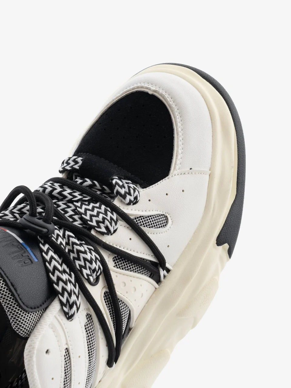Black & White Funky Unisex Clubwear Chunky Sneakers