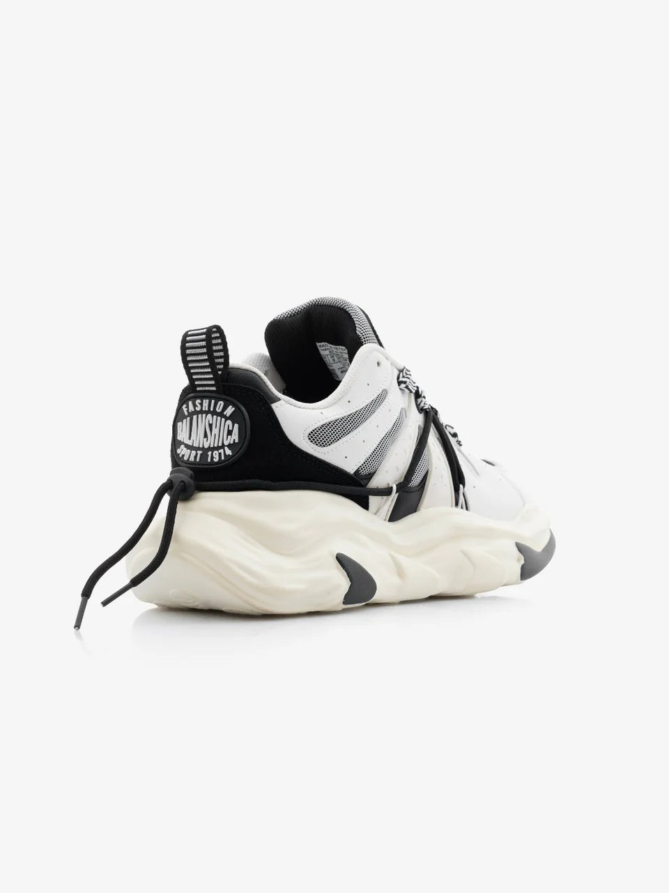 Black & White Funky Unisex Clubwear Chunky Sneakers