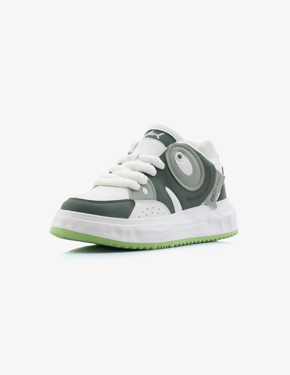 Stylish Forest Green Low-Top Sneakers for Women