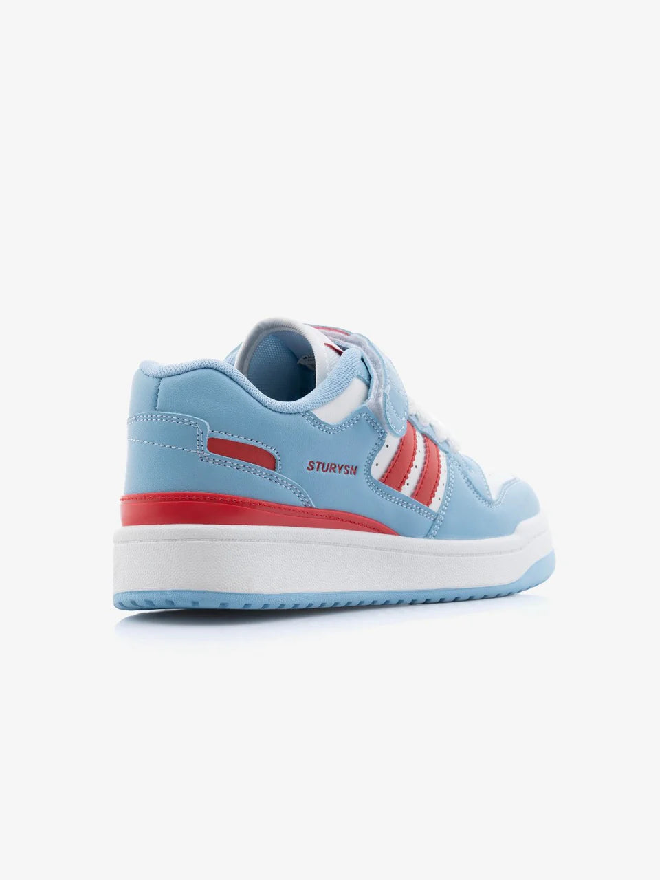 White Blue Red Street Style Flat Sole Sneakers