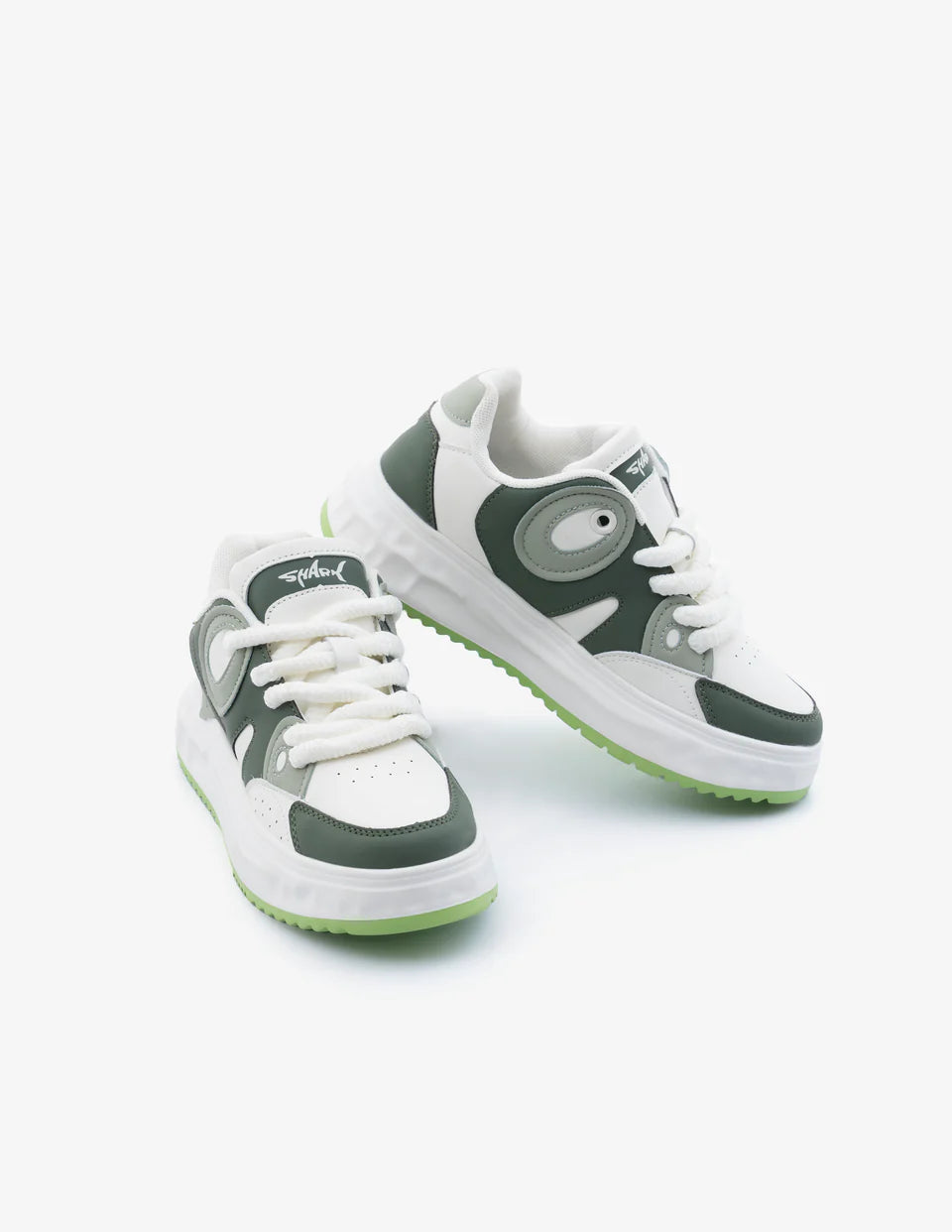 Stylish Forest Green Low-Top Sneakers for Women