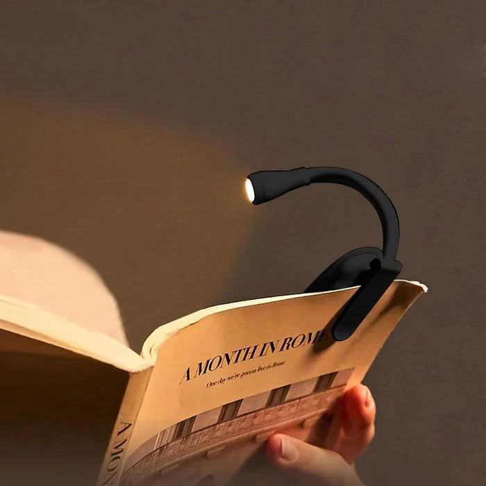 Rechargeable Night Reading Lamp with 3 Light Modes and Gooseneck Design