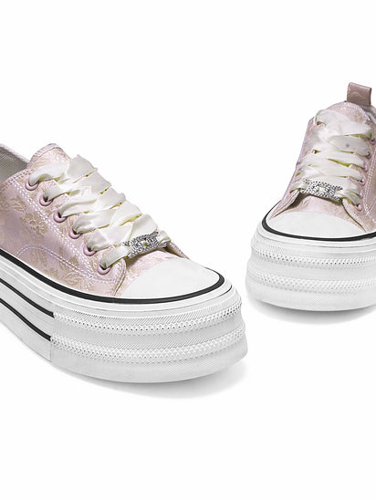 Women’s Cosmo Canvas Pink Athletic Sneakers