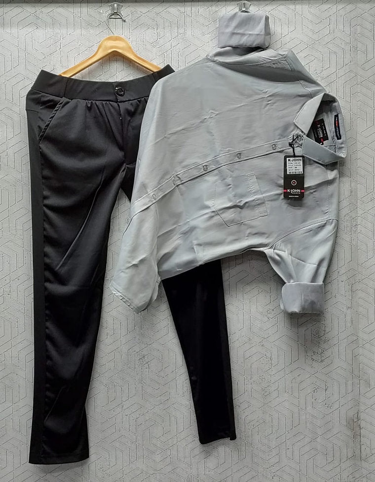 Premium Quality Men’s Shirt and Trouser Set for Formal Events