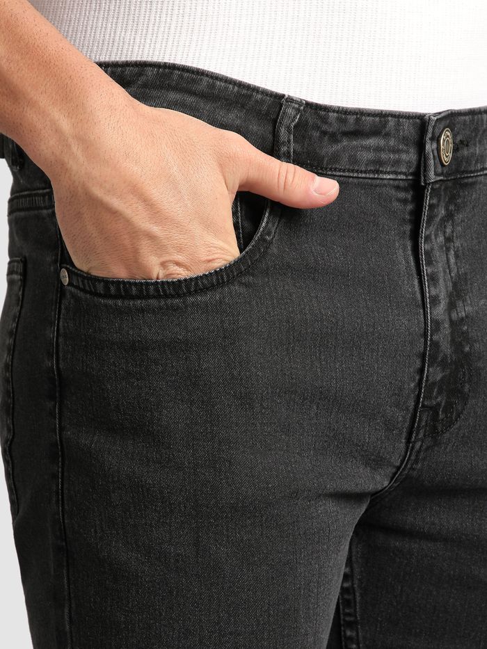 Men Grey Ombre Bootcut Tapered Denim Jeans Perfect for Daily Wear