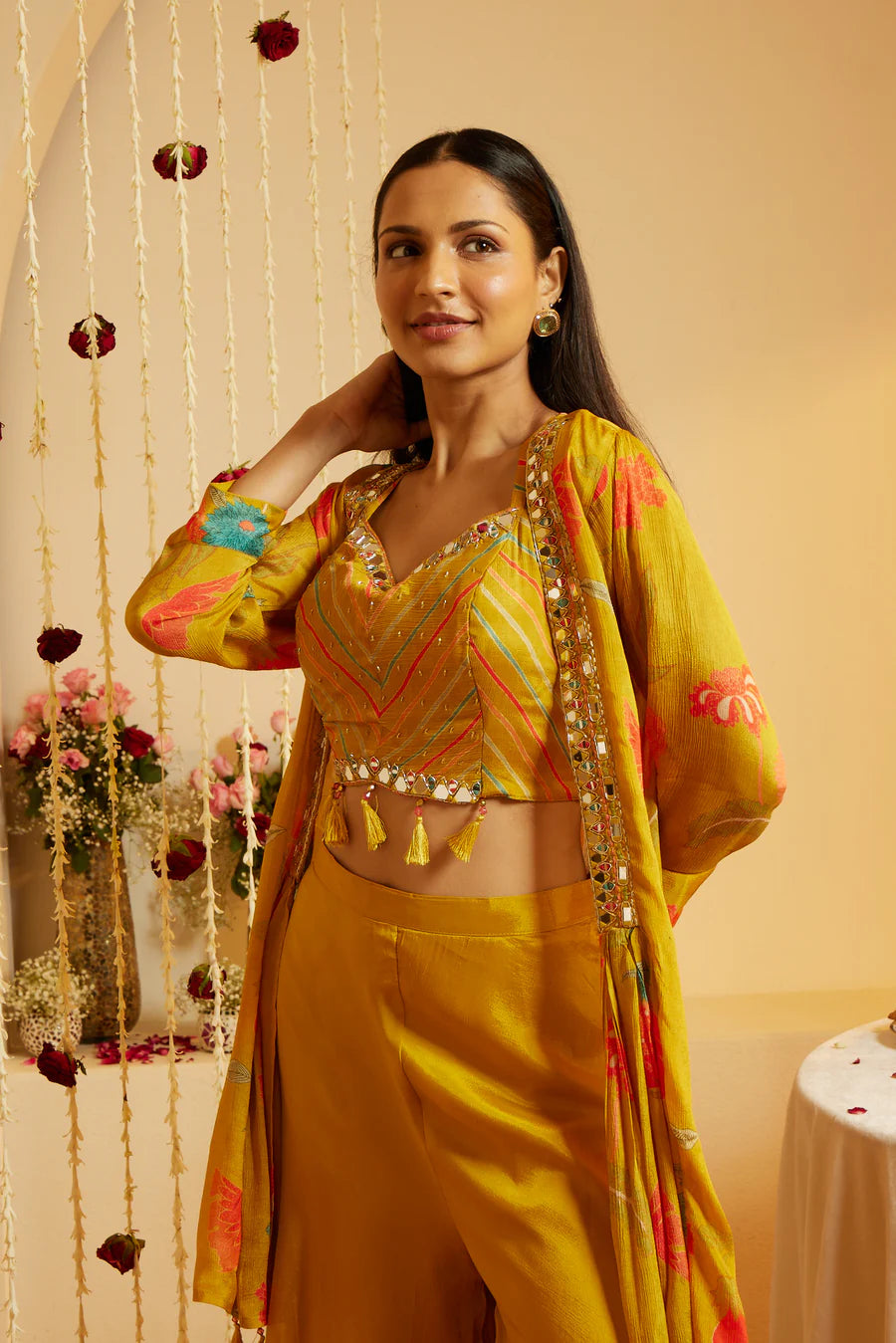 Modern Women’s Mustard Glow Maslin Shrug Ideal for Stylish Layered Looks and Comfortable Fashion