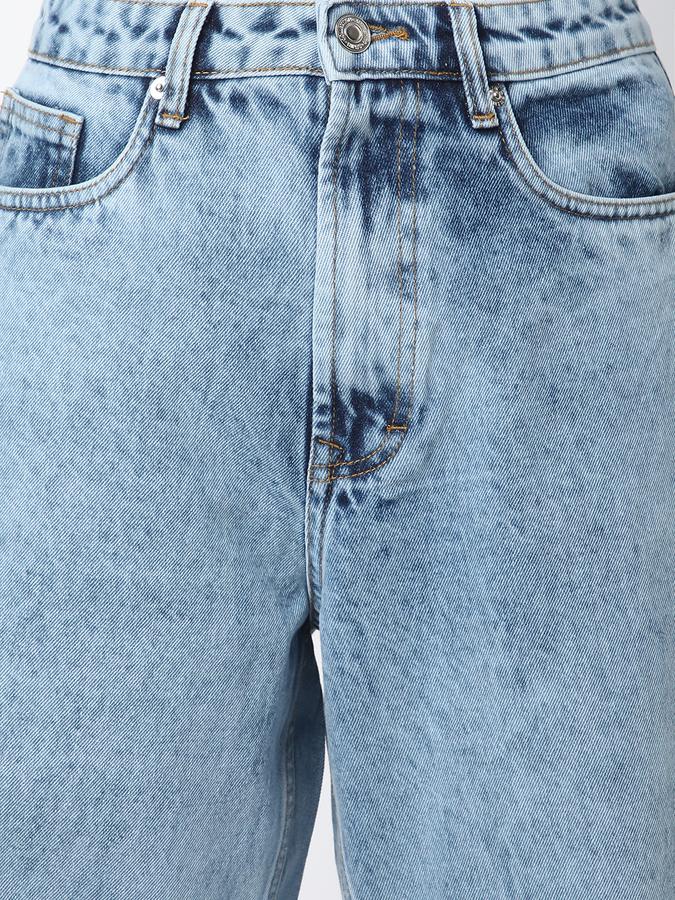 Trendy Womens High Waist Relaxed Fit Jeans with Soft Comfortable Fabric